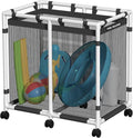 Pool Storage Bin 105 Gallons Holder for Noodles Toys Floats Towels Mesh Organizer for Swimming Equipments Basic Style
