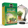 Miracle-Gro LED Grow Light for Indoor Plants 4-Head | Selectable Spectrum Clip On Plant Light with Timer &amp Dimmable Modes | Flexible Gooseneck Lamp for Seed Starting Succulents Herbs &amp House