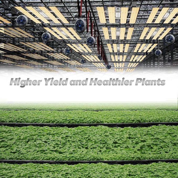 LED Grow Light Dimmable with 5x5ft Coverage and Upgraded Larger Size with Size 22.6x22.6 Full Spectrum Grow Lamps for Indoor Hydroponic Growing Light with High PPFD (Actual Power 240Watt) …