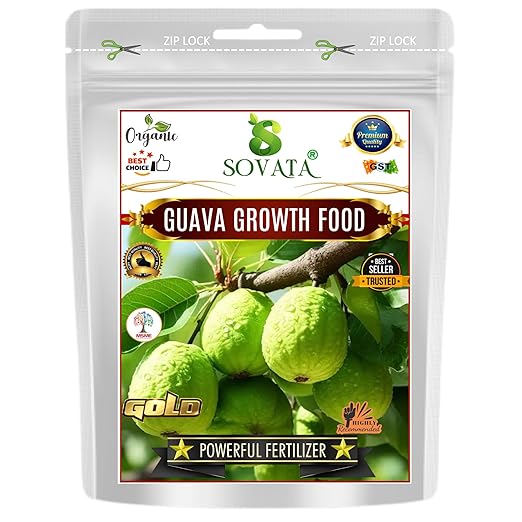 Sovata® Guava Growth Food Powerful Organic Fertilizer for Fast Growth and Heavy Fruiting of Guava Plants. (900 gm)