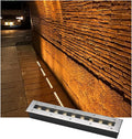 Rectangular Outdoor Recessed Spot Light - Ground LED Landscape Lights IP65 Waterproof Garden Buried Lights AC85-265V LED Floor Spotlight Outdoors Terraces Lighting(Blue12w)