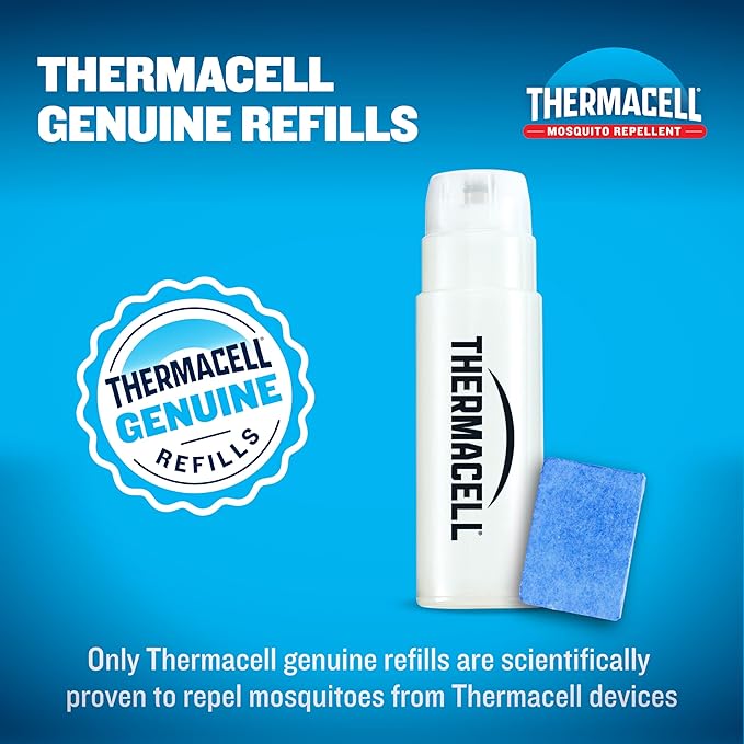 Thermacell Mosquito Repellent Refills Compatible with Any Fuel-Powered Thermacell Repeller Highly Effective Long Lasting No Spray No Scent No Mess 15 Foot Zone of Mosquito Protection