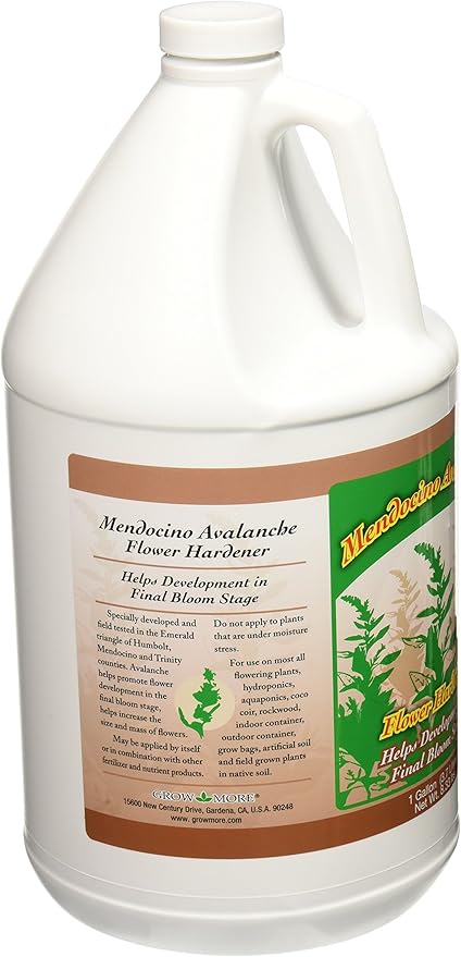Grow More HGC721625 Mendocino Avalanche Hydroponic Nutrient Fertilizer 1 Gallon