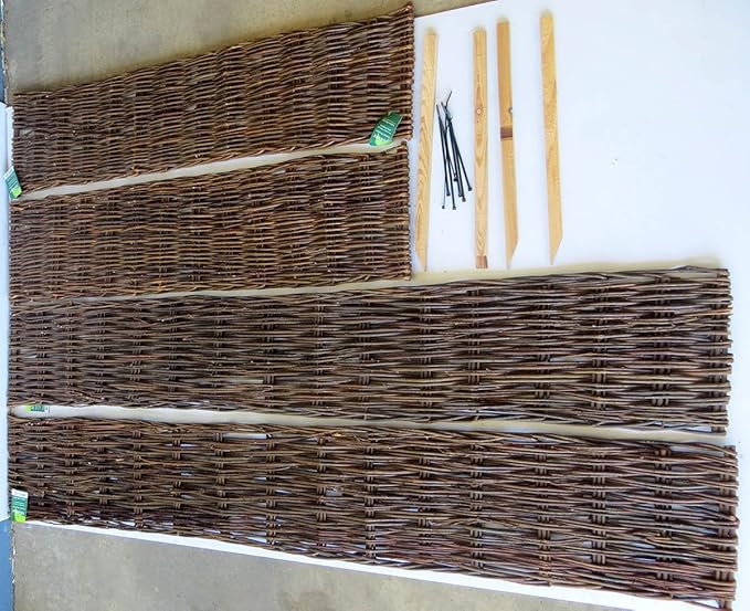 Master Garden Products Woven Willow Raised Bed 48 W x 72 L x 12 H