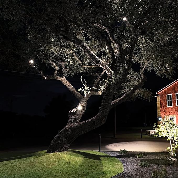 WAC Landscape Lighting LED 12V Large Size Accent Light with Adjustable Beam Angle and Integral Brightness Control 740-2300 Lumens 4000K Cool White Built-in LED in Bronze