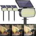 108 LED Solar Spot Lights Outdoor Solar Lights Outdoor IP65 Waterproof 3 Modes Solar Landscape Spotlights Large Solar Powered Panel Lights for Garden Yard Pathway(Cool White/4 Pack)