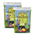 100% Pure Organic Mineral-Dense Worm Castings Fertilizer 30lbs - Improves Soil Fertility and Aeration for Growing Better Houseplants Vegetables and More Pack of 2