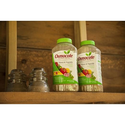 Osmocote 4 Month 14-14-14 Slow Release Vegetable &amp Flower Plant Food Fertilizer 4.5 Lbs. - Pack of (2)