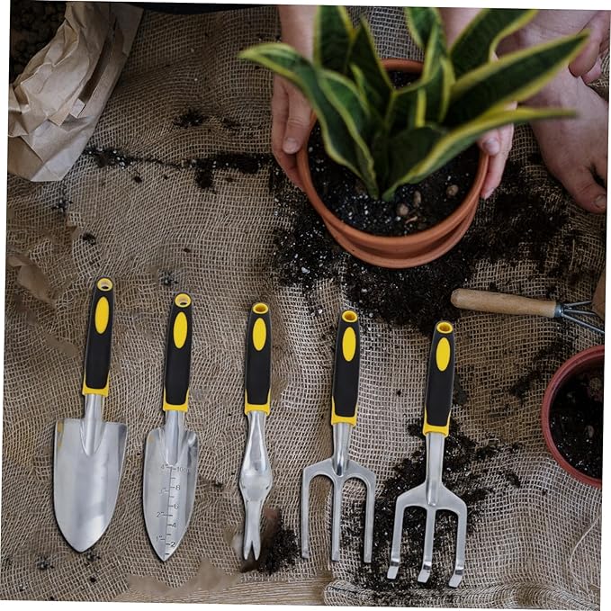 ibasenice 1set Garden Tool Set Heavy Duty Hand Shovel Trowel Multi-use Gardening Spade Gardening Tools for Planting Weeding and Soil Aeration