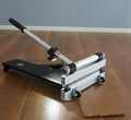 Laminate Floor Cutter 13” Vinyl Floor Cutter with Wheels – Easy Angle &amp Length Cutting Flooring Tools - Cuts Laminate Floor Engineered Wood LVP LVT VCT SPC WPC HSS Blade/LED Light