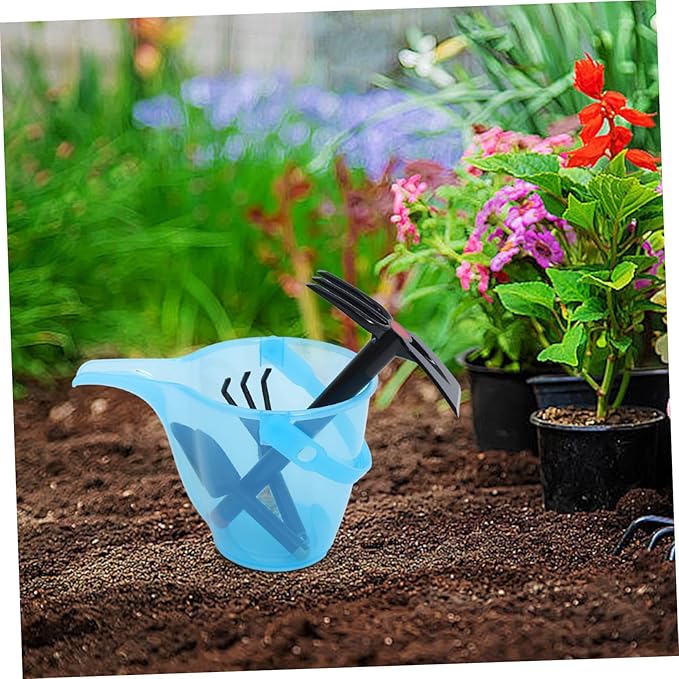 Multipurpose Garden Tool Set Lightweight PP Plastic Small Rake Shovel Fork for Beach Sand Play and Backyard Digging Safe Non-Slip Gardening
