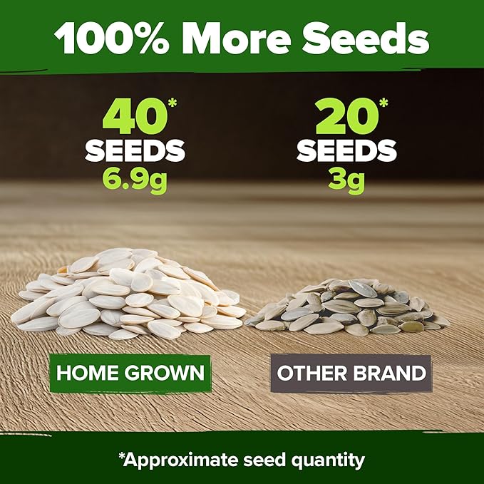 HOME GROWN Pollinator &amp Pumpkin Garden Mix – 40 Pumpkin &amp 20000 Monarch Butterfly Wildflower Seeds &amp 23500 Moss Rose Seeds – Non-GMO USA Heirloom for Outdoor Planting