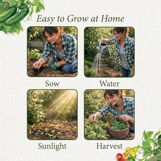 Botanical Interests: The Beginner Garden Seed Bundle - 11 Individual Seed Packets: Non-GMO Easy-to-Grow Vegetable &amp Flower Seeds: Starter Kit for New Gardeners