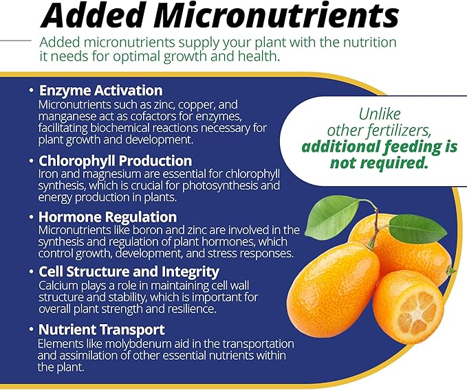 Jack's Classic 20-10-20 Citrus Feed Water-Soluble Fertilizer with Micronutrients to Provide Better Growth and Fruiting in Tropical Fruiting Plants 1.5lbs