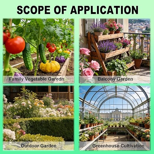 Drip Irrigation System for Garden Automatic Watering System with Adjustable 360° Copper Spray Nozzles DIY Drip Irrigation Kit for Yard Lawn Greenhouse Raised Beds &amp Potted Plants (50FT)