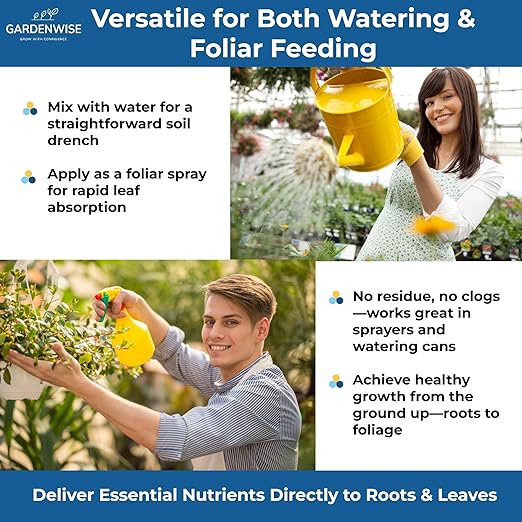 20-20-20 Water-Soluble Fertilizer – Powder for Liquid Plant Food for Indoor &amp Outdoor Plants Orchids Vegetables Lawns Flowers – 20 20 20 Fertilizer 1 Quart (2 lbs)