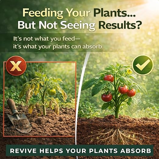 Organic Liquid Fertilizer for Plants – Boost Root Growth &amp Nutrient Absorption – Mycorrhizae + Soil Biology for Stronger Healthier Plants – Garden Vegetables Indoor &amp Hydroponic (GGO Revive