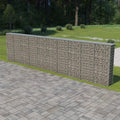 Gabion Basket Galvanized Steel Raised Garden Bed Planter 236inx11.8inx59in for Residential and Commercial Landscape Design