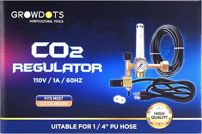 CO2 Regulator Emitter System for Grow Room Grow Tent Garden House Aquarium 4 Pack