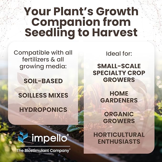 Tribus Organic Microbial Inoculant | Root Booster for Plants Increases Plant Yield Root Growth Flower &amp Fruit Quality | Visible Root Growth in 24Hrs | Pet &amp Planet-Safe | Made in The USA |