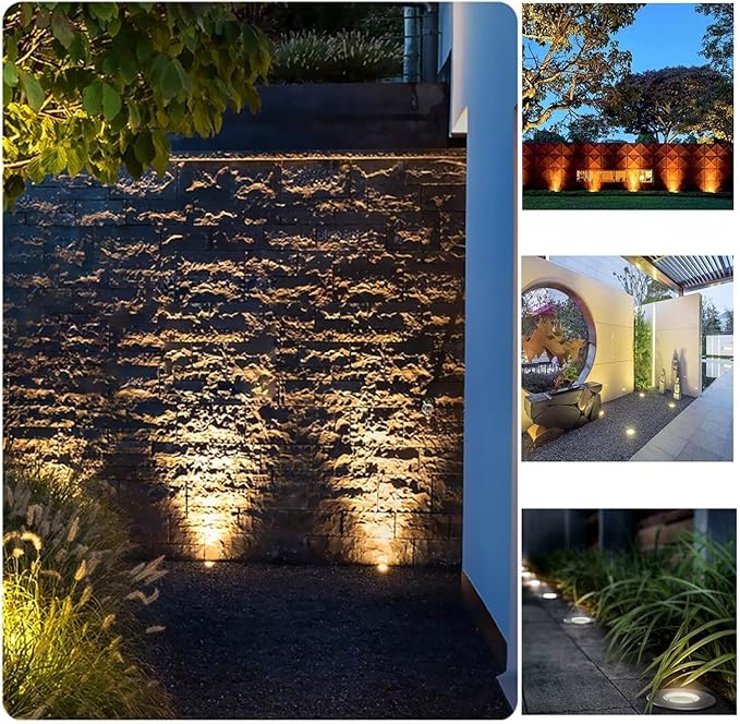 6PCS Underground Light LED - LED Beam Spotlight AC85-265V COB Garden Landscape Lights IP66 Waterproof Recessed Buried Lights for Outdoor Park Driveway Underground Lighting(Blue5W)