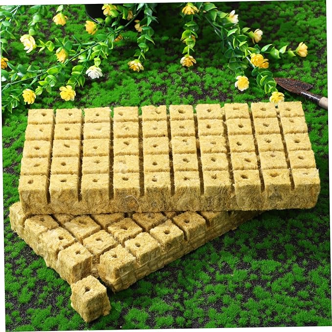 UPKOCH 100pcs Planting Cubes for Hydroponics Soilless Cultivation Blocks for Garden Plant Propagation Nutrient-Rich Starter Plugs for Growth Indoor Systems