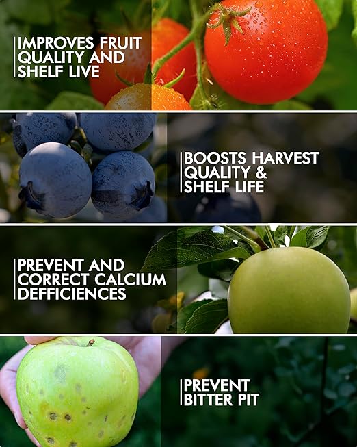 Liquid Calcium Fertilizer for Tomatoes and Vegetables – Prevent Blossom End Rot – Fast-Acting Plant Calcium Supplement for Healthy Growth