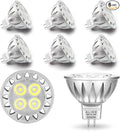 ALIDE 5W MR16 5000K Daylight White Led Bulbs GU5.3 MR16 20W 50 Watt Halogen Replacement 12V Low Voltage Light Bulb for Accent Outdoor Landscape Track LightingNot Dimmable500lm38 Deg6 Pack