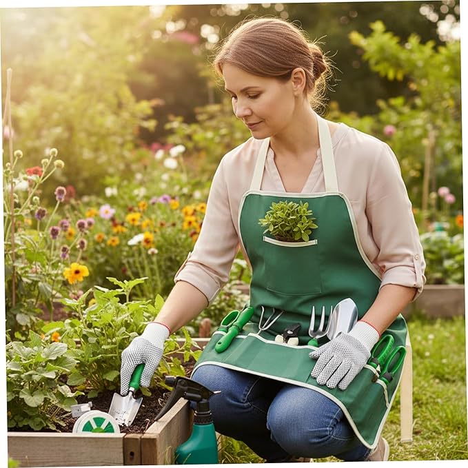11-Piece Gardening Tool Set Heavy Duty Stainless Steel Garden Tool Set with Handbag Gardening Hand Tools for Adults and Kids