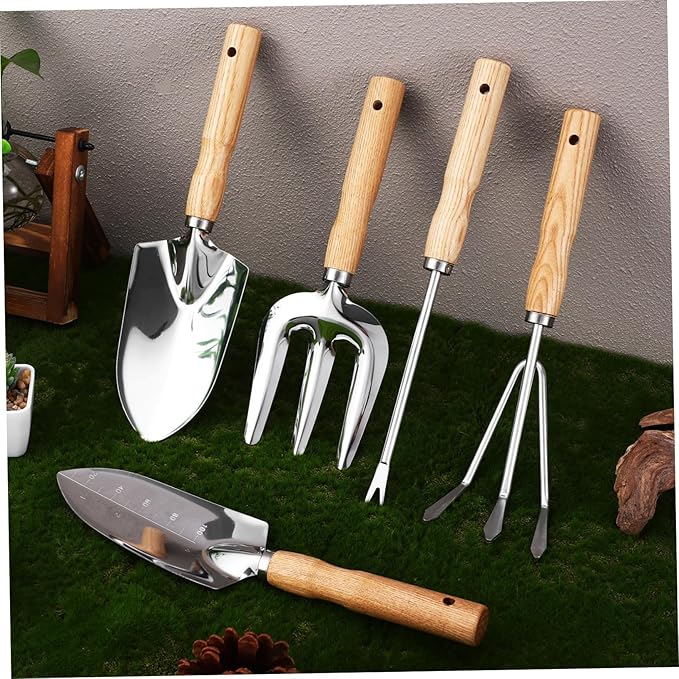 TOYANDONA Garden Tools Set Trowel Hand Tools Kit for Gardening Sturdy Stainless Steel Ergonomic Design for Men and Women Gardening