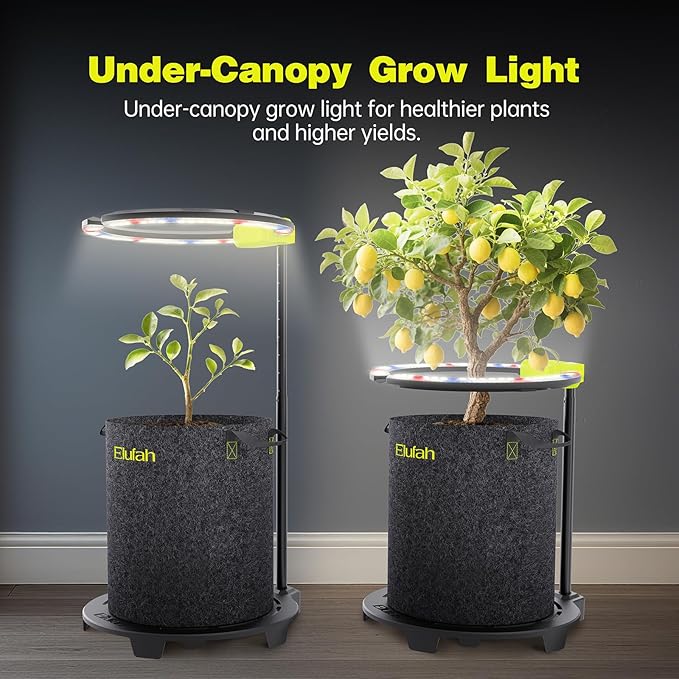 Saturn720 72W Under Canopy LED Grow Light Full Spectrum Grow Lights for Indoor Plant Seeding/Veg/Bloom Adjustable Height 12''-22'' 3-in-1 Controller Plant Light for 2x4ft Indoor Growing