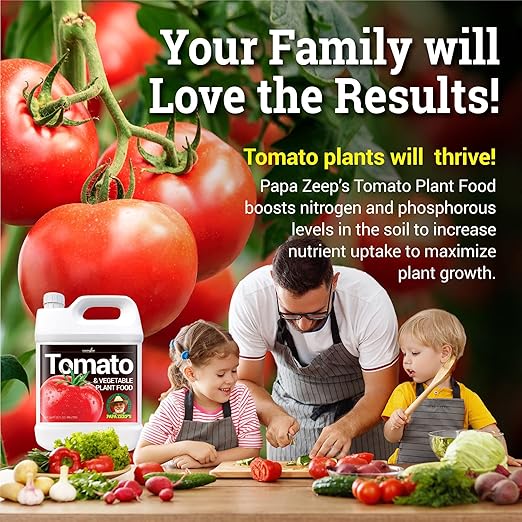 Covington Organic Liquid Tomato &amp Vegetable Fertilizer (32oz) – Easy-to-Use Water-Soluble Plant Food for Tomatoes Peppers and Edibles – Natural Garden Nutrients