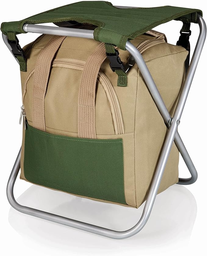 Gardener Folding Stool Tote &amp 5-Piece Garden Tool Set with 3-Pack Floral Print Jersey Gloves