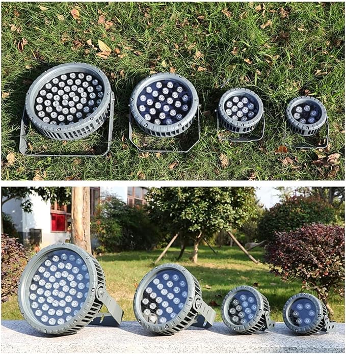 LED Landscape Lamp - Rotation Spotlight AC111-240V Outdoor Decorative Round Flood Light Lamp IP65 Waterproof 270° Park Tree Lights for Garden Lawn Yard Villas Path(Blue6W(111-240V))