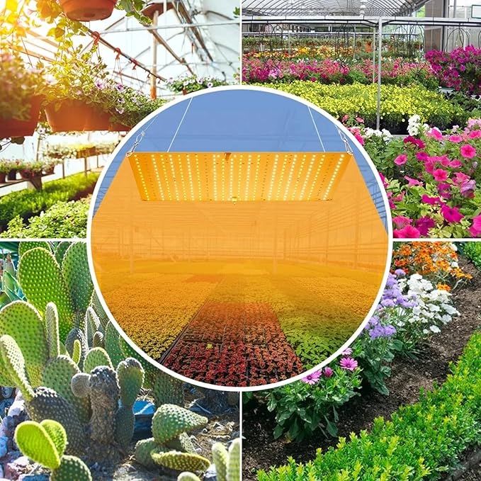 LED Grow Lights 1000W Full Spectrum Grow Light for Indoor Plants LEDs Growing Lamp Ultrathin Panel Phytolamp for Plants Seeding Veg &amp Bloom High PPFD192 LEDs