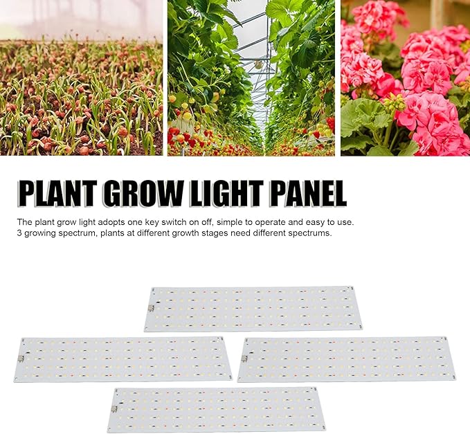 Plant Grow Light 35W 4 Dimmable Levels Ultra Thin Panel Grow Lamp with 3H 9H 12H Timer 540LEDs Full Spectrum Grow Lights for Indoor Plant Stands Under Cabinets (US Plug)