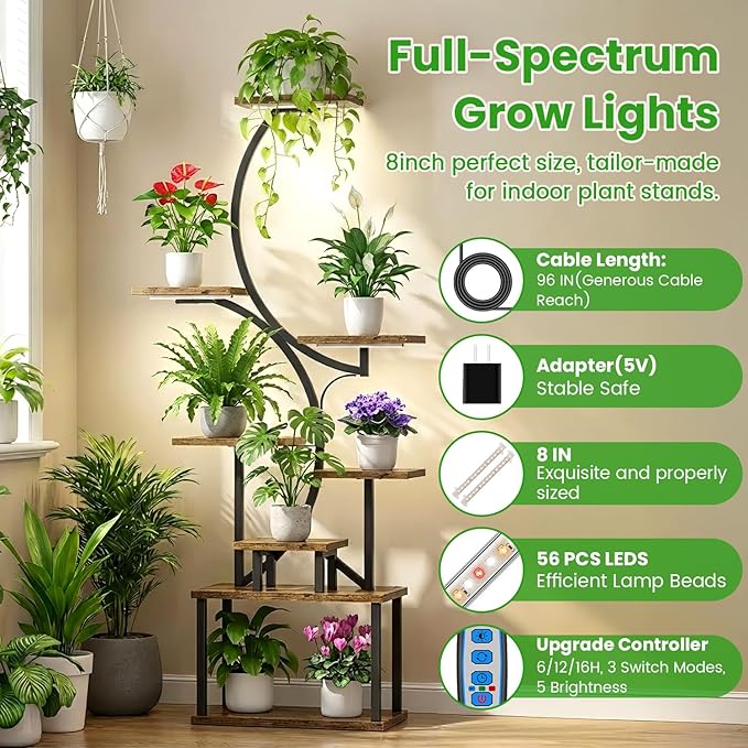 Wiaxulay 3.5in Plant Light &amp 8in Grow Light Strip