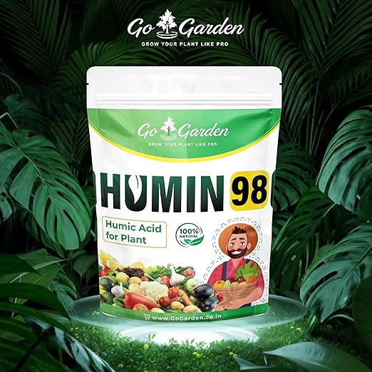 Go Garden Humic Acid for Plants (Humic Acid 98%) - Natural Plant Growth Stimulator - Organic Plant Food 450 G