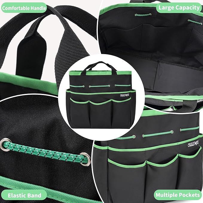 Garden Tool Set with Bag and Gloves Heavy Duty Stainless Steel Gardening Tool Set Ideal Gardening for Women and Men Set of 9