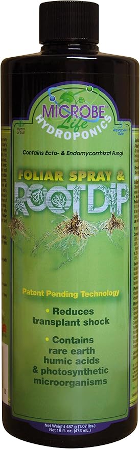 Microbe Life Hydroponics Foliar Spray &amp Root Dip 1 Pint