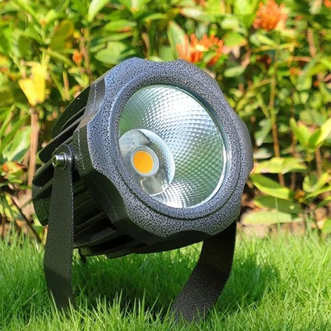 Outdoor LED Spotlight COB Flood Light IP65 Waterproof AC85-265V 360° Rotating Tree Lights for Outside Wall Advertising Signs Lawn Landscape Lighting