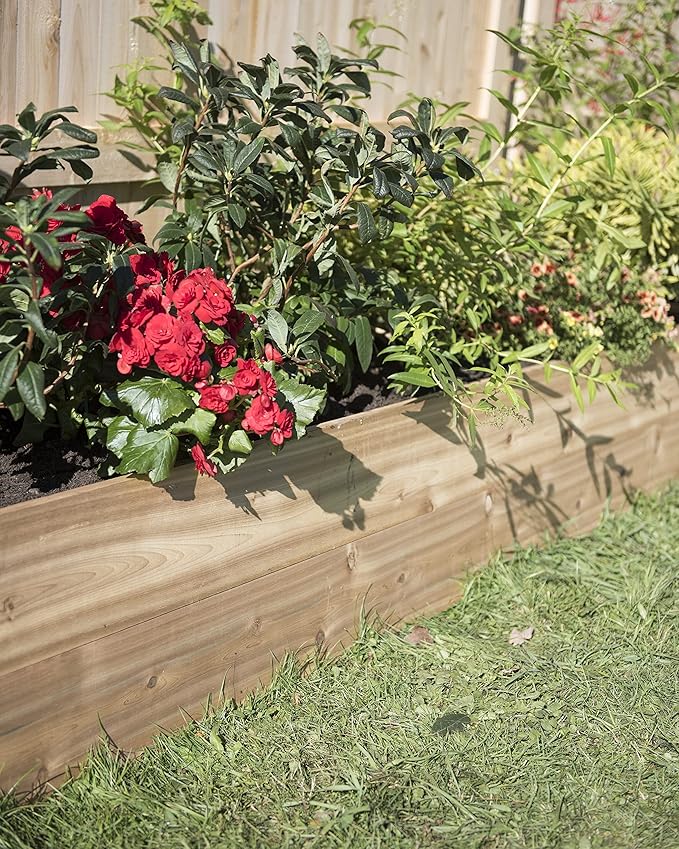 Gardener's Supply Company Raised Garden Bed | Outdoor Cedar Planter Box w/Extra Deep Height for Rooted Plants Herbs Flowerbed &amp Vegetable Garden Wooden Box | 2' W x 8' L x 14 H
