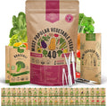 Organo Republic 40 Vegetable Seeds Variety Pack - 26000 Non GMO Heirloom Seeds for Planting Vegetables &amp Fruits in Bulk Individual Seed Packets Home Garden Seeds for Hydroponic Indoor &amp Outd