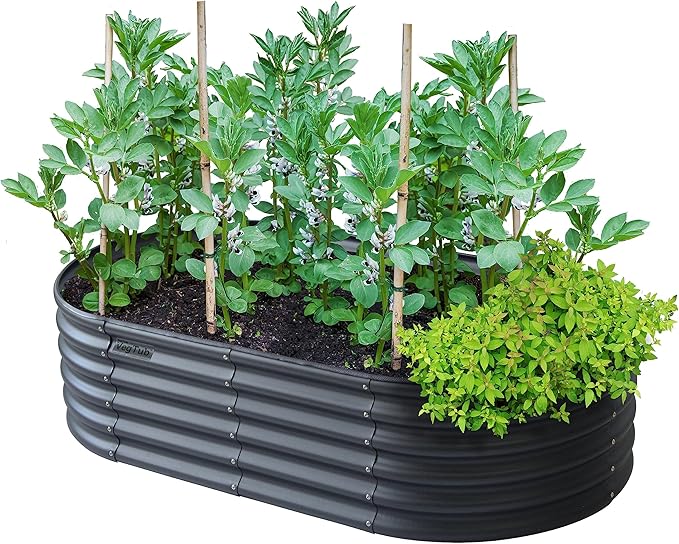 VegTub Modular Metal Raised Bed Kit - Charcoal