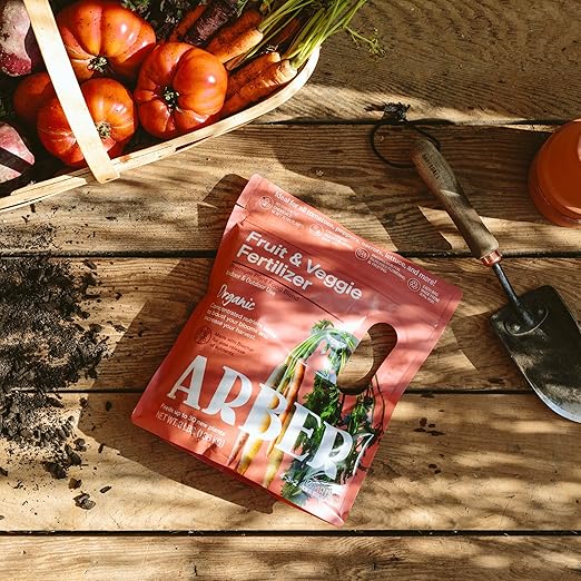 Organic Fruit &amp Vegetable Granular Fertilizer 4-Pack 4 lb - Nutrient-Dense Plant Food - Builds Soil Health Strengthens Roots Improves Moisture Retention - Safe for Organic Gardening &amp Polli