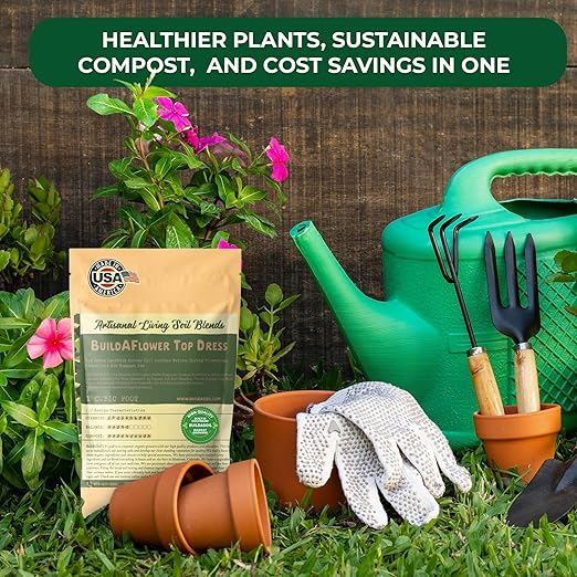 BuildASoil Build-A-Flower Top Dress Kit – 1 Gallon Bag