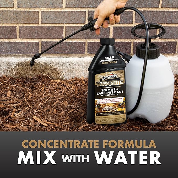 Spectracide Terminate Termite &amp Carpenter Ant Killer Concentrate Kills Termites Ants and Carpenter Ants 32 fl Ounce