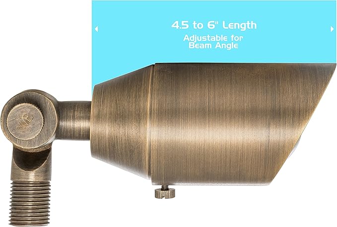Westgate LED Low Voltage Landscape Spot Lights - Integrated LED - Cast Brass - Antique Bronze Finish - All Accessories Included