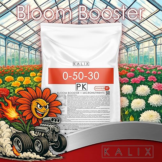 KALIX 0-50-30 Bloom Booster | Premium Water Soluble Fertilizer for Flowers Fruits &amp Ornamentals | High Phosphorus &amp Potassium Formula to Boost Flowering Root Strength &amp Crop Quality | 25