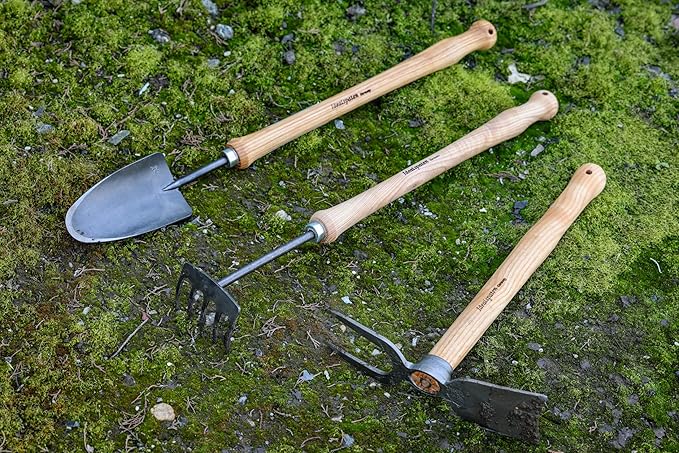 IDEALSPATEN - Made in Germany Since 1899 Heidelberg Hand Mattock - Professional Compact Small Cultivator Garden Tool 3lb - 15.5in (Heidelberg)#IS330